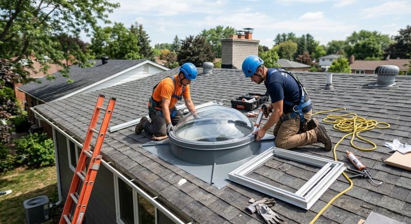 Dome Skylight Installation in Bellevue, WA
